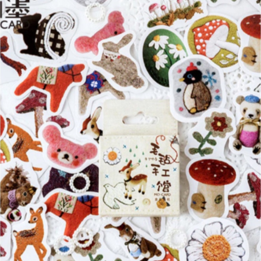 $1 BOX OF ANIMAL STICKERS. NEW. $1 IF BUNDLED WITH $10 ORDER OR MORE.